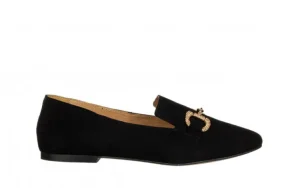 Półbuty -159 4959 003-P Czarny Zamsz 159194, Skóra naturalna | Bayla Online