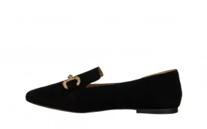 Półbuty -159 4959 003-P Czarny Zamsz 159194, Skóra naturalna | Bayla Online