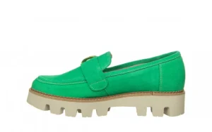 Półbuty -159 4806 066-P Seledyn Welur 159123, Skóra naturalna | Bayla Clearance