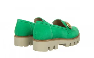 Półbuty -159 4806 066-P Seledyn Welur 159123, Skóra naturalna | Bayla Clearance