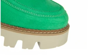 Półbuty -159 4806 066-P Seledyn Welur 159123, Skóra naturalna | Bayla Clearance