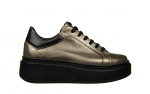 Półbuty -159 4673 164-P Tłocz Lico 159154, Złoty, Skóra naturalna | Bayla Outlet