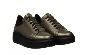 Półbuty -159 4673 164-P Tłocz Lico 159154, Złoty, Skóra naturalna | Bayla Outlet