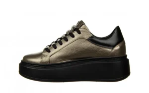 Półbuty -159 4673 164-P Tłocz Lico 159154, Złoty, Skóra naturalna | Bayla Outlet