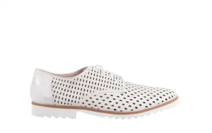 Półbuty -018 1133-221 White Silver 018505, Biały/Srebrny, Skóra naturalna | Bayla New