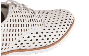 Półbuty -018 1133-221 White Silver 018505, Biały/Srebrny, Skóra naturalna | Bayla New