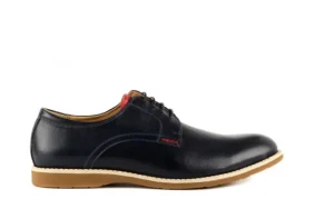 Półbuty -122 AT686-3 Blue, Granat, Skóra naturalna | Bayla Outlet