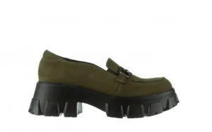 Półbuty -196 20EF126-06 D87 196022, Zielony, Skóra naturalna | Bayla New