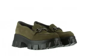 Półbuty -196 20EF126-06 D87 196022, Zielony, Skóra naturalna | Bayla New