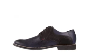 Półbuty -051 166L Bufallo Niebieski Fl. Czarny, Skóra naturalna | Bayla Clearance