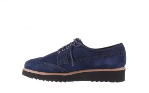 Półbuty -018 1661-X32 Navy, Granat, Skóra naturalna | Bayla Sale