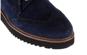 Półbuty -018 1661-X32 Navy, Granat, Skóra naturalna | Bayla Sale