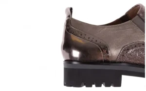 Półbuty -018 1922-X20 Pewter, Srebrny, Skóra naturalna | Bayla Hot