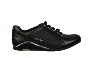 Półbuty Calvin Klein Cyrus Nylon Calf Printed Calf Black 098067, Czarny, Skóra naturalna | Bayla Clearance