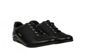 Półbuty Calvin Klein Cyrus Nylon Calf Printed Calf Black 098067, Czarny, Skóra naturalna | Bayla Clearance