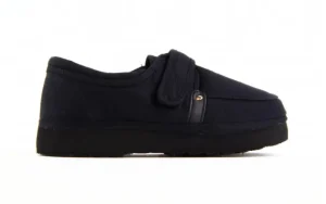 Półbuty Fancy Velcro Black, Czarny, Materiał | Rock Best