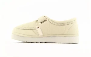 Półbuty Fancy Velcro Ivory, Beż, Materiał | Rock Hot