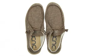 Półbuty Wally Woven Tan 003286, Beżowy, Materiał | HeyDude Clearance