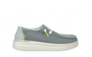 Półbuty Wendy Rise Chambray Abyss Blue 003220, Niebieski, Materiał | HeyDude Fashion