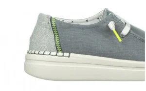 Półbuty Wendy Rise Chambray Abyss Blue 003220, Niebieski, Materiał | HeyDude Fashion