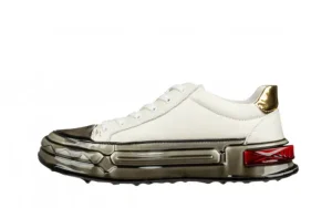 Półbuty 9699 White 104256, Biały, Skóra naturalna | John Doubare Outlet