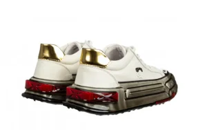 Półbuty 9699 White 104256, Biały, Skóra naturalna | John Doubare Outlet