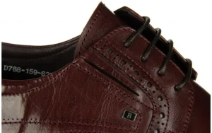 Półbuty D788-159-626 Red 104231, Brązowy, Skóra naturalna | John Doubare Sale