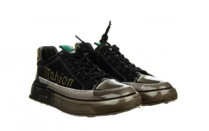 Półbuty KB9697 Black 104218, Czarny, Skóra naturalna | John Doubare New