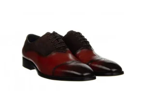 Półbuty QA520-C3-F273 Brown 104214, Brązowy, Skóra naturalna | John Doubare New