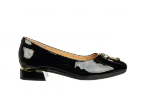 Półbuty E40305A Black 514250, Czarny, Skóra lakierowana | Loretta Vitale Best