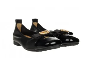 Półbuty E40304A Black 514248, Czarny, Skóra naturalna | Loretta Vitale Sale