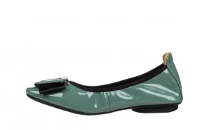 Półbuty E40303B Blue 514257, Zielony, Skóra lakierowana | Loretta Vitale New