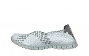 Półbuty Bara White Grey Mix 032927, Biały, Materiał | Rock Online