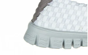 Półbuty Bara White Grey Mix 032927, Biały, Materiał | Rock Online