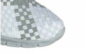 Półbuty Bara White Grey Mix 032927, Biały, Materiał | Rock Online