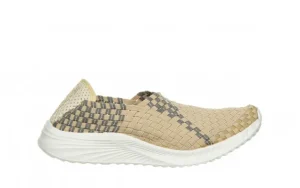 Półbuty Brooklyn Beige Grey Silver 032928, Beżowy, Materiał | Rock Fashion