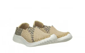 Półbuty Brooklyn Beige Grey Silver 032928, Beżowy, Materiał | Rock Fashion