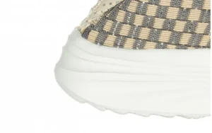 Półbuty Brooklyn Beige Grey Silver 032928, Beżowy, Materiał | Rock Fashion