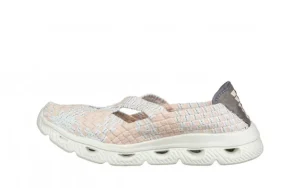 Półbuty Djerba Light Nude 032032, Różowy, Materiał | Rock Fashion