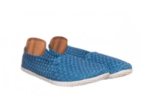 Półbuty Free Spirit Navy T Smoke Leather Counter, Niebieski, Materiał | Rock New