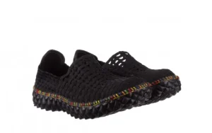 Półbuty Full Breath Bin Black With Tutti Frutti Binding 23 032956, Czarny, Materiał | Rock Fashion