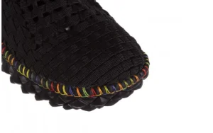 Półbuty Full Breath Bin Black With Tutti Frutti Binding 23 032956, Czarny, Materiał | Rock Fashion
