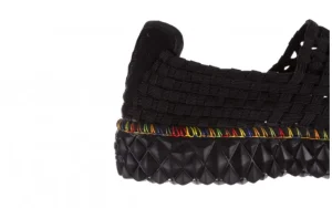 Półbuty Full Breath Bin Black With Tutti Frutti Binding 23 032956, Czarny, Materiał | Rock Fashion