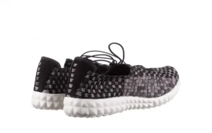 Półbuty Noam Violet Beige Smoke Met Blk, Czarny/ Szary, Materiał | Rock Fashion