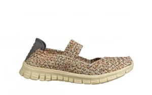 Półbuty Talia Peachberg 032998, Beżowy, Materiał | Rock Outlet