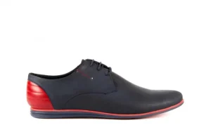 Półbuty -057 3302 Granat-Czerwony, Skóra naturalna | Tresor Online