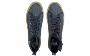 Półbuty Ada Linen Marino 003290, Granatowy, Materiał | Walk In Pitas Online