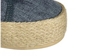 Półbuty Ada Linen Marino 003290, Granatowy, Materiał | Walk In Pitas Online