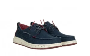 Półbuty Byron Marino 003302, Granatowy, Materiał | Walk In Pitas Clearance