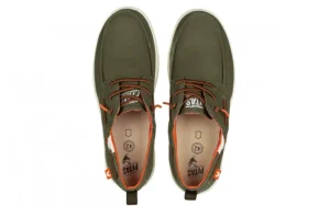 Półbuty Maui Kaki 003309, Zielony, Materiał | Walk In Pitas Fashion